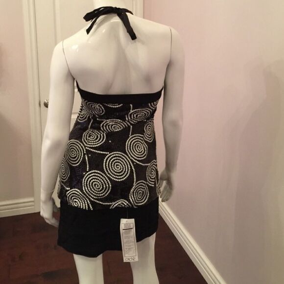 black and white sequence dress - Picture 2 of 5